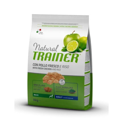 Natural Trainer Super Premium Adult Maxi сухий корм для дорослих собак великих порід зі свіжою курятиною 3 кг