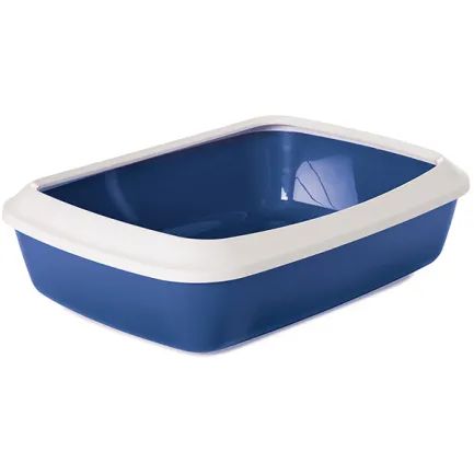 Savic Iriz Nordic Litter Tray САВІК АЙРІЗ НОРДІК лоток туалет з бортиком для котів, синій 50х37х13см