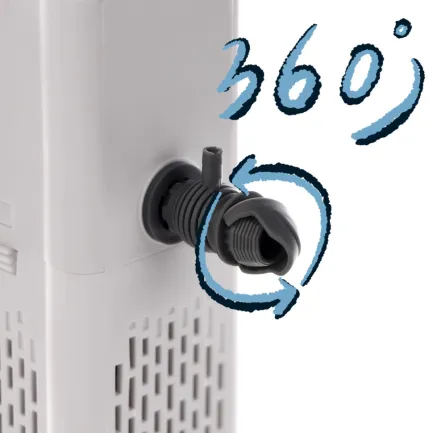 Внутрішній фільтр для акваріума Jingye Pro Filter 9300 1500л/г. до 200л. (JY-9300F) — Фото 5