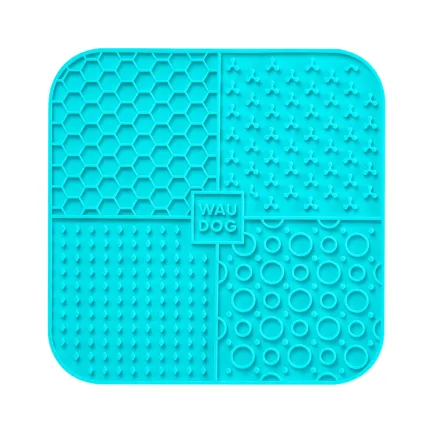 Килимок для злизування WAUDOG Silicone, 190х190х10 мм, блакитний — Фото 2