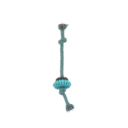 Іграшка для собак MISOKO&amp;CO Мотузка з кільцями, light blue, 30.5 cm