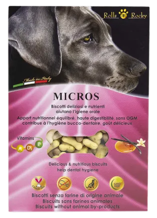 Печиво для собак «Micros mix» зі смаком ванілі та караКрейдаі, 300 г