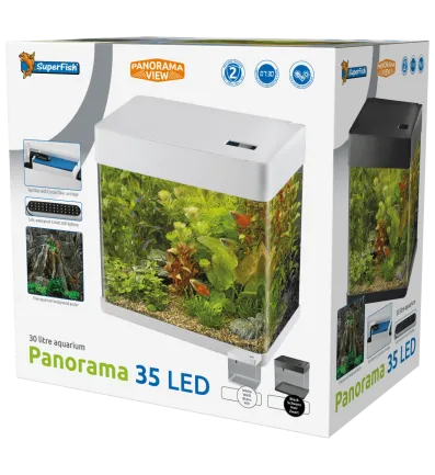 Акваріум скляний - Superfish Panorama 35 LED BLACK (A4052035) — Фото 2