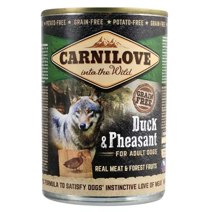 Вологий корм Carnilove Duck &amp; Pheasant для собак, качка та фазан, 400 г