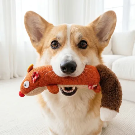 Іграшка для собак WAUDOG Fun Plush Лисиця, трикотаж, Ш 5 см, Д 18 см, M — Фото 3