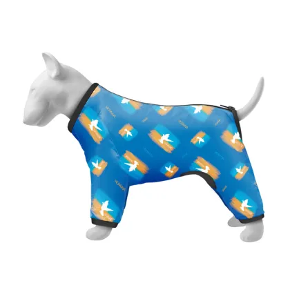 Вітровка для собак WAUDOG Clothes, малюнок "Прапор", S32, В 47-50 см, С 35-38 см