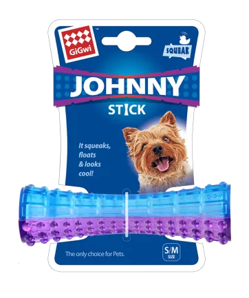 Іграшка для Собак Gigwi Johnny Stick з пискавкою Фіолетово/Синій S/M 15 см S/M — Фото 2