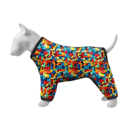 Вітровка для собак WAUDOG Clothes, малюнок "Блоки", L50, В 70-74 см, С 47-50 см