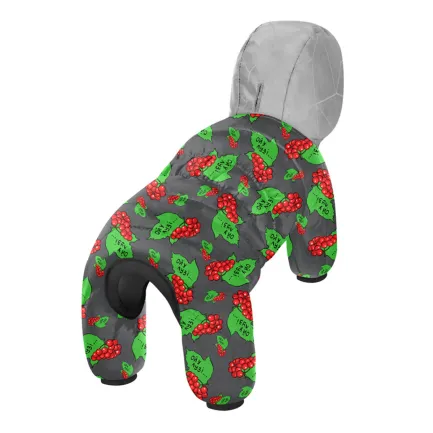 Комбінезон для собак WAUDOG Clothes малюнок "Калина", XS22, В 29-31 см, С 19-21 см