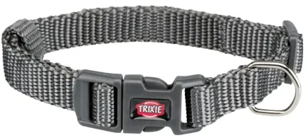 Нашийник Trixie Premium для собак, нейлон, M–L: 35–55 см/20 мм, графітовый
