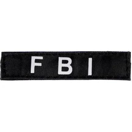 Змінний надпис "Dog Extremе" "FBI" малий для шлеї "POLICE" 1-2 розміру чорний чорний