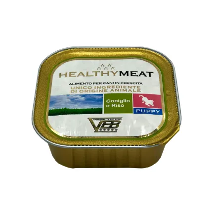 Healthy Meat монопротеїновий вологий корм для цуценят - паштет з кролятиною та рисом 150гр