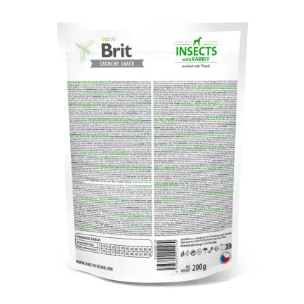 Ласощі для собак Brit Care Dog Crunchy Cracker Insects для імунітету, комахи, кролик і фенхель, 200 г — Фото 2