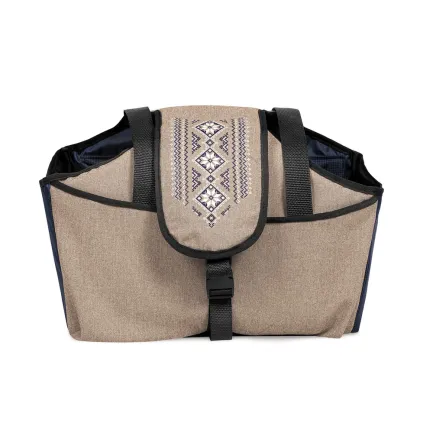 Сумка-переноска Pet Fashion Linen для собак, 38х32х22 см — Фото 2