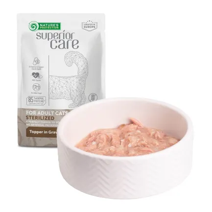 Nature's Protection Superior Care Adult Cats Sterilised Tuna Вологий корм для стерилізованих котів з тунцем, 70 г — Фото 3