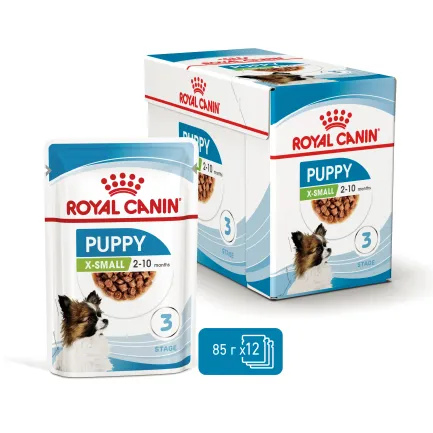 Вологий корм Royal Canin XSMALL PUPPY для цуценят всіх порід 85 г — Фото 2