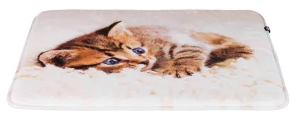 Килимок Trixie Tilly для котів, плюшевий, з кішкою, 50х40 см (бежевий)