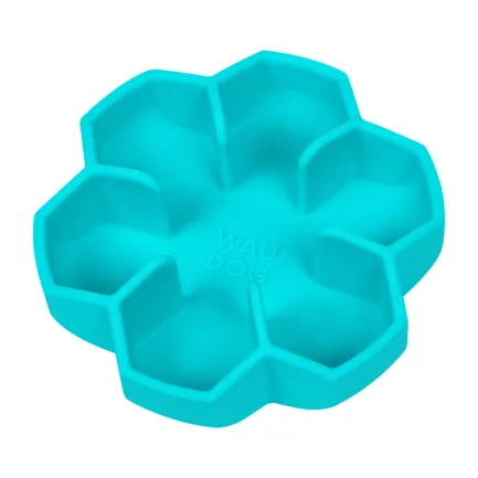 Миска для повільного харчування WAUDOG Silicone, 750 мл, блакитний — Фото 4