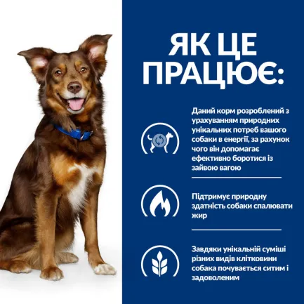 Hill's Prescription Diet Metabolic Сухий корм для собак для контролю та зниження ваги, з куркою, 1,5 кг — Фото 3