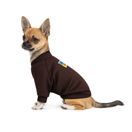 Толстовка Pet Fashion Made in Ukraine для собак, розмір M, шоколадний — Фото 1