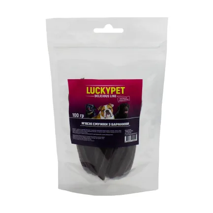 Ласощі Luсky Pet Мясні смужки з баранини 100г