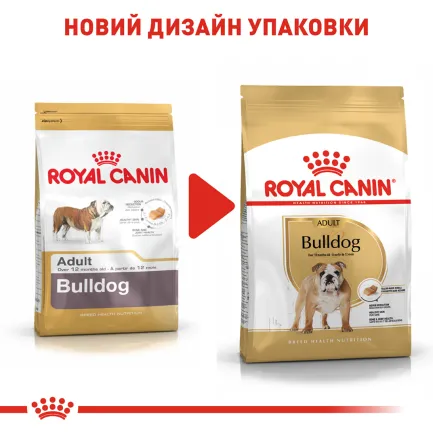 Сухий корм Royal Canin BULLDOG ADULT для дорослих собак породи Бульдог 12 кг — Фото 1