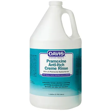 Davis Pramoxine Anti-Itch Creme Rinse ДЕВІС ПРАМОКСИН КРЕМ РІНЗ кондиціонер від свербежу з 1% прамоксину гідрохлоридом для собак і котів 3,8 л