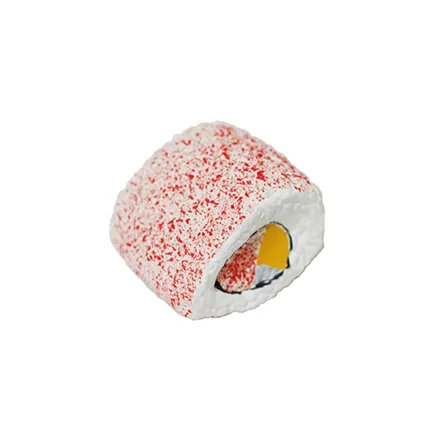 MISOKO Іграшка для собак, форма суші, латекс, рожева, 5.5 см