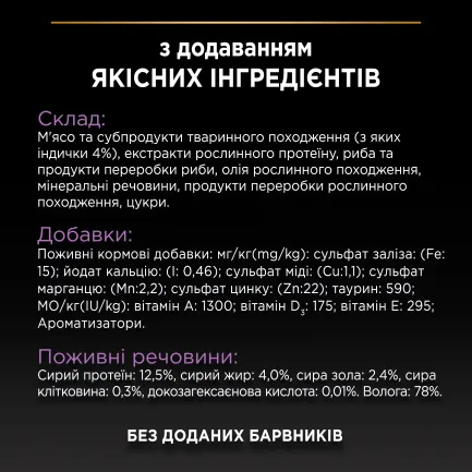 Вологий корм PRO PLAN Kitten Healthy Start для кошенят шматочки у підливці з індичкою 85 г — Фото 8