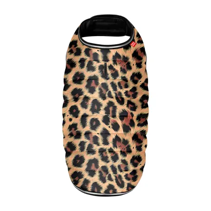 Курточка-накидка для собак WAUDOG Clothes, малюнок "Леопард", L, А 41 см, B 58-70 см, С 42-52 см — Фото 2