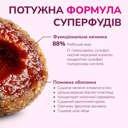 LK Baits Pet Nutrigo Collagen Complex Mini Функціональні ласощі для собак дрібних порід з колагеном (Ø 15 мм), 75 г — Фото 4