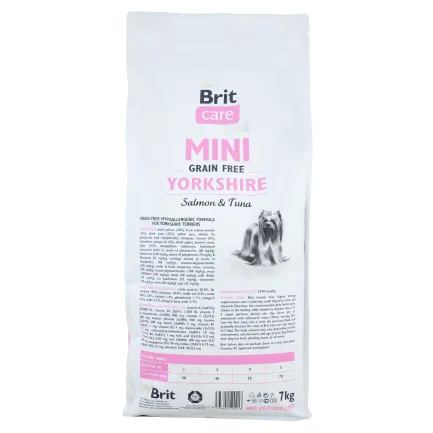Сухий корм Brit Care GF Mini Yorkshire для йоркширських тер'єрів, з лососем та тунцем, 7 кг — Фото 2