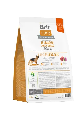 Сухий корм Brit Care Dog Hypoallergenic Junior Large Breed для молодих собак великих порід, гіпоалергенний з ягням, 3 кг — Фото 2