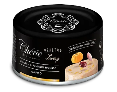 Cherie 80g Healthy Living Мус з курки та гарбуза для котів