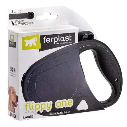 Ferplast Рулетка-Повідець зі стрічкою, чорна — Фото 7