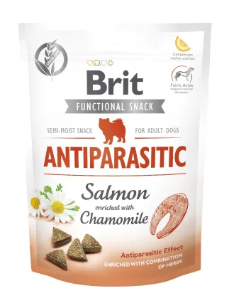 Функціональні ласощі для собак Brit Care Functional Snack Antiparasitic Salmon з лососем, 150 г