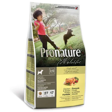 Pronature Holistic Puppy Chicken&amp;Sweet Potato ПРОНАТЮР ХОЛІСТИК КУРКА З БАТАТОМ сухий холістик корм для цуценят 2,72 кг