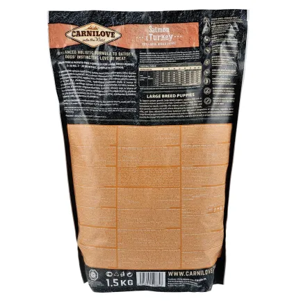 Сухий корм Carnilove Salmon &amp; Turkey для цуценят та молодих собак великих порід, лосось та індичка, 1,5 кг — Фото 3