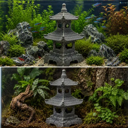 Декорація Hobby Senso Temple 11×11×19см для акваріума і тераріуму (41731) — Фото 2