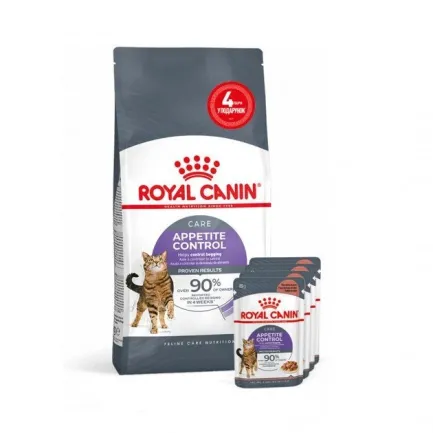 Сухий корм Royal Canin APPETITE CONTROL для котів всіх порід 2 кг + 4 WET Appetite Control Gravy 85г