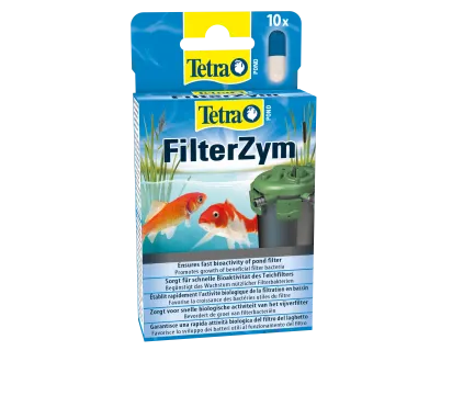 Засіб Tetra Pond Filter Zym для прискорення розвитку природних фільтруючих бактерій у ставку, 10 капсул