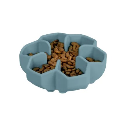 Миска для повільного харчування WAUDOG Silicone, 450 мл, сірий — Фото 5