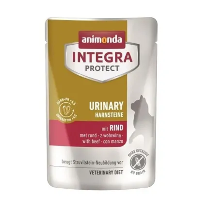 Корм вологий ветеринарний для котів Integra Protect Urinary Struvit при сечокам'яній хворобі, з куркою, пауч, 85 г