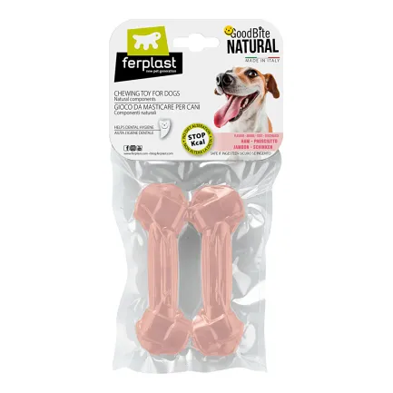 Ferplast GOODB NAT HAM BONE M 70g x2 Жувальна іграшка д/собак