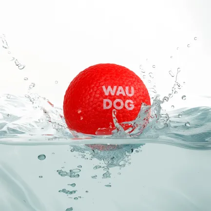 Іграшка для собак WAUDOG Fun Red Ball, спінений термопластичний поліуретан, 70 мм — Фото 3
