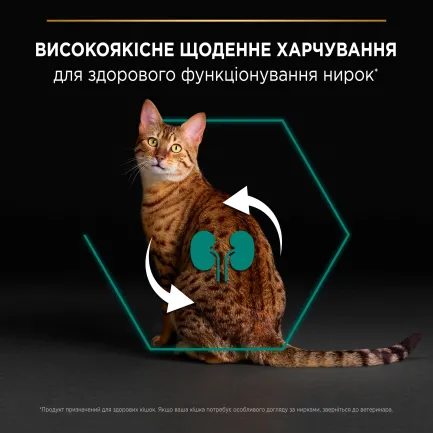 Сухий корм PRO PLAN Adult 1+ Renal Plus для дорослих котів з куркою 10 кг — Фото 4