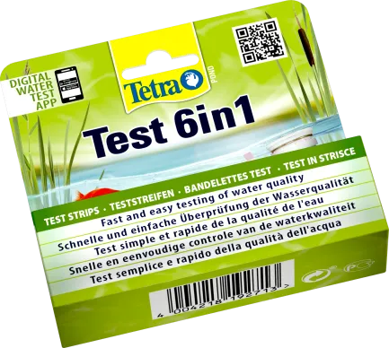 Набір індикаторних тестів Tetra Pond Test 6in1 для перевірки показників якості ставкової води, 25 шт — Фото 1
