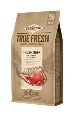 Сухий корм Carnilove True Fresh для дорослих собак всіх порід, з яловичиною, 1,4 кг