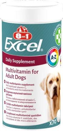 Вітаміни 8in1 Excel Multi Vitamin Adult для дорослих собак, мультивітамін, 70 шт — Фото 3