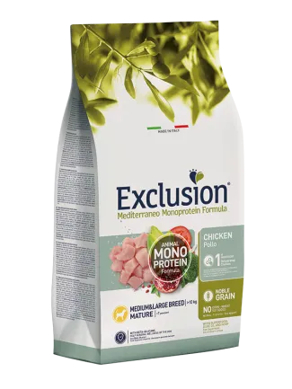 Exclusion Mature Chicken Medium&amp;Large Breed корм для дорослих собак середніх та великих порід з куркою 3 кг